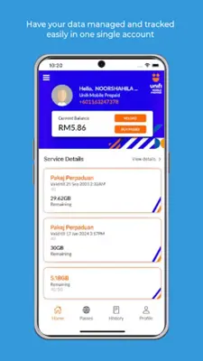 Unifi Mobile Prepaid android App screenshot 1